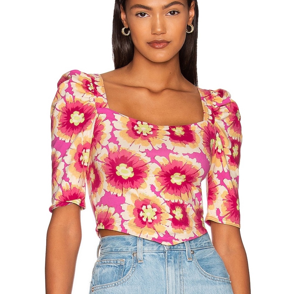 FREE PEOPLE Floral top 💸